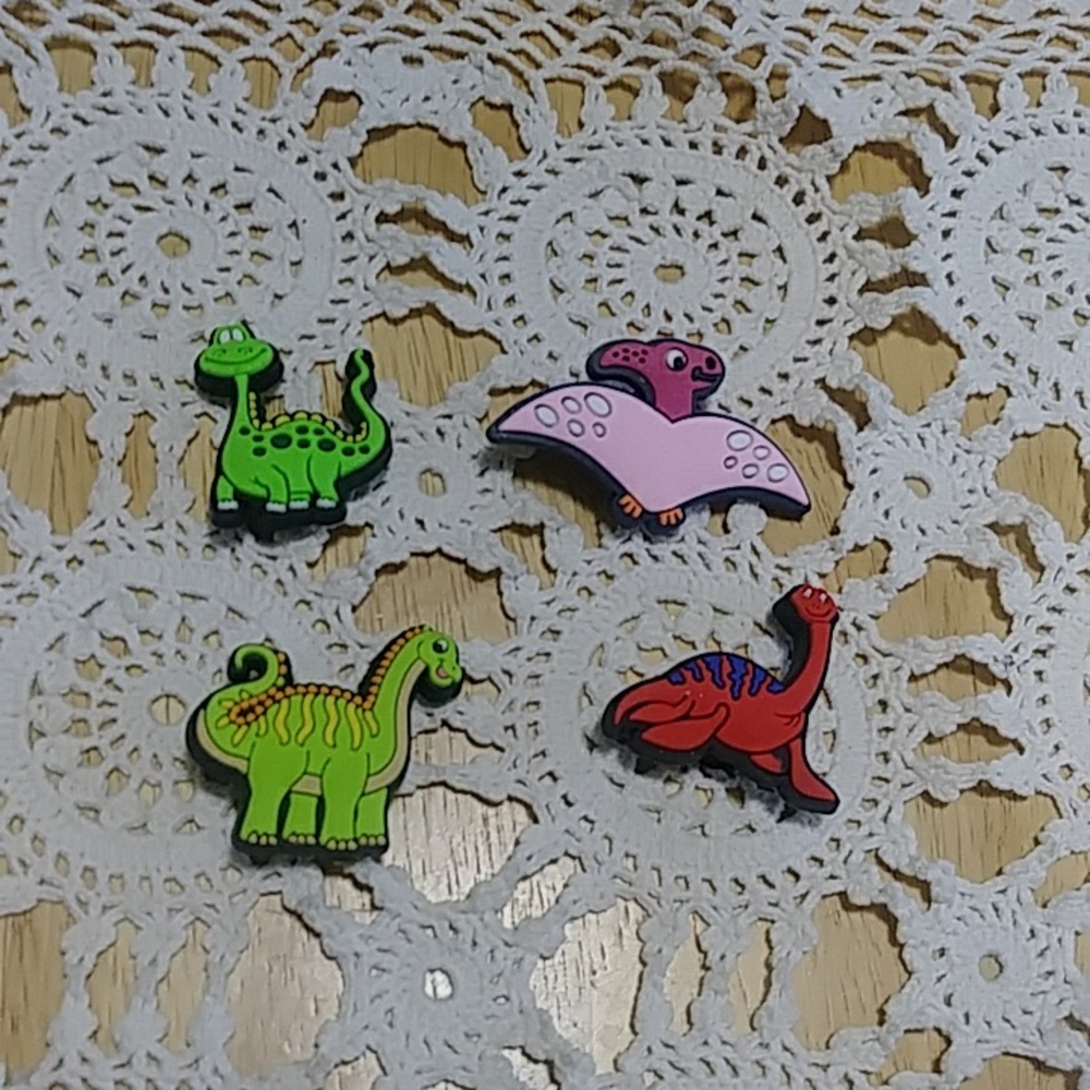 Dinosaur Jibbitz - Dino shoe charms for CROCS or similar shoe